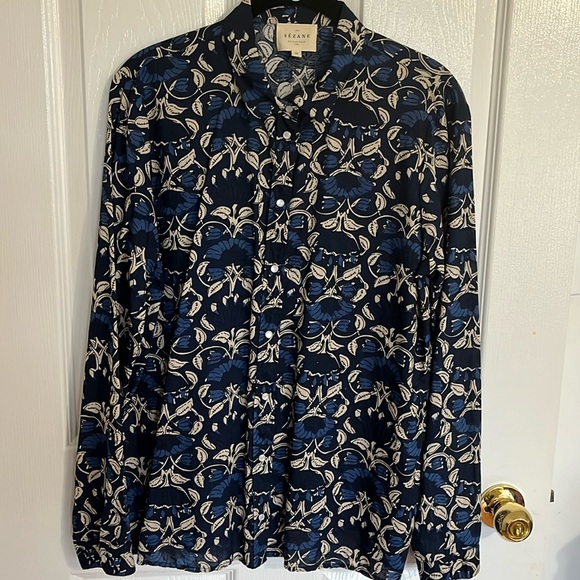 Sezane Tops - Sezane Pierro Cotton Shirt size 38(6)